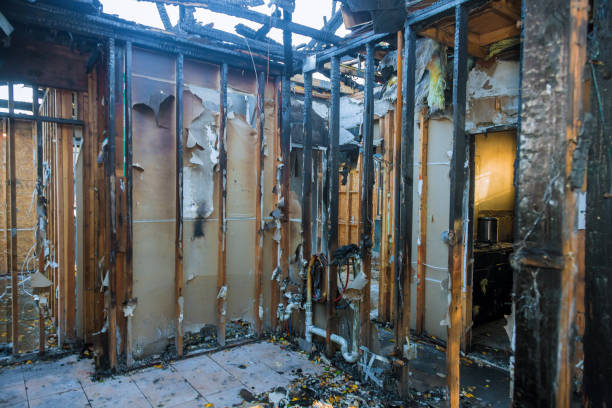 Professional Soot Cleanup technician working in Connersville, IN
